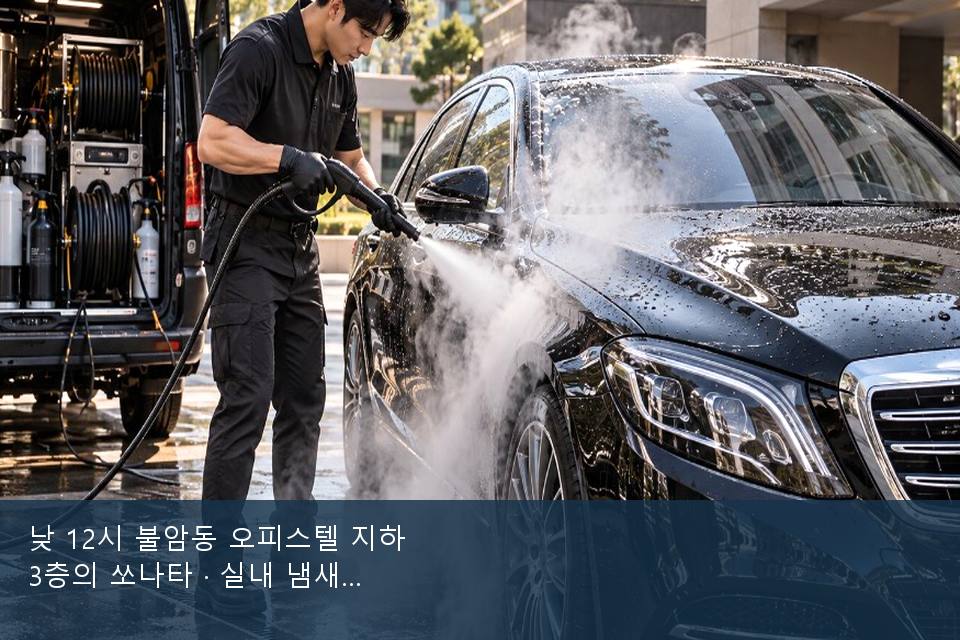 낮 12시 불암동 오피스텔 지하 3층의 쏘나타 · 실내 냄새를 연 기록